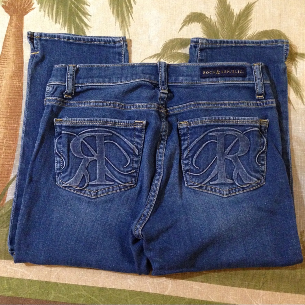 Rock & Republic Capri Roskilde Jeans Size 4 - Picture 4 of 7